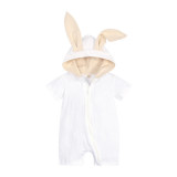 Salopeta alba pentru bebelusi - Bunny (Marime Disponibila: 3-6 luni (Marimea 18, Superbaby