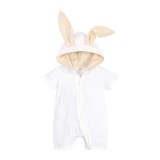 Salopeta alba pentru bebelusi - Bunny (Marime Disponibila: 12-18 luni (Marimea