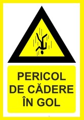 Placute pentru pericol de cadere in gol foto