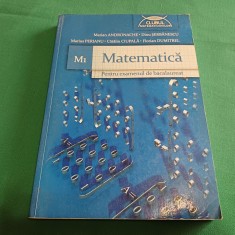 MATEMATICĂ PENTRU EXAMENUL DE BACALAUREAT /M1/ MARIAN ANDRONACHE /2011 *27