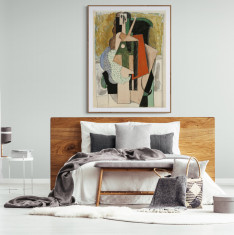 Tablou Poster, Intaglio, Modern, color, Woman in an Armchair de Pablo Picasso, print pe hartie foto Fine Art foto