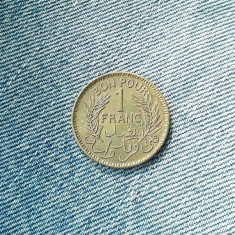 1 Franc 1945 Tunisia foto