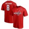 Washington Capitals tricou de bărbați red Alex Ovechkin Stack Logo Name &amp;amp; Number - S