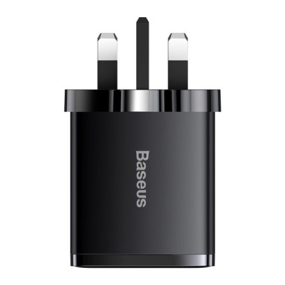 Incarcator UK, USB, Type-C, 30W - Baseus Compact Series (CCXJ030101) - Black foto