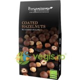Alune de Padure Invelite in Ciocolata cu Praline Ecologice/Bio 60g