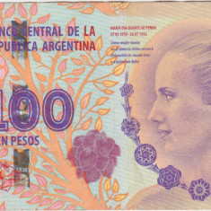 ARGENTINA 100 PESOS ND(2012-13) VF comemorativa