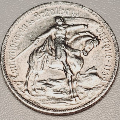 796 Portugalia 10 escudos 1928 Battle of Ourique km 579 argint foto