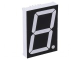Afișaj LED 7 segmente 38,1mm 1,5 Nr.car: 1 verde 240mcd