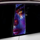 Cumpara ieftin Set 2 stickere decorative pentru stalpii usilor, print autoadeziv de inalta rezolutie, dimensine 2 buc x 50 x 22 cm , cod: AVX-SSU-03