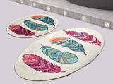 Set 2 Covorase de Baie Feather, Chilai Home