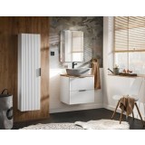 Set Mobilier baie, din mdf, 5 piese, 60 cm, Adel alb