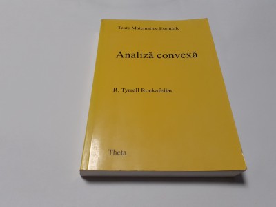 ANALIZA CONVEXA R.TYRRELL ROCKAFELLAR RF22/3 foto