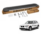 Cumpara ieftin Praguri Laterale Treapta BMW X1 E84 (2009-2015) ALM, ABS+Aluminiu, 150kg, Montaj Fara Gaurire