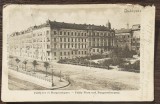 (124) CARTE POSTALA UNGARIA - BUDAPESTA- PARCUL MARGARETHEN SI PIATA PALLFY 1903, Circulata, Printata