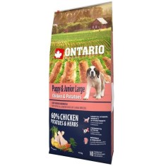 ONTARIO Puppy &amp;amp;amp; Junior Large - chicken &amp;amp;amp; potatoes 12kg foto