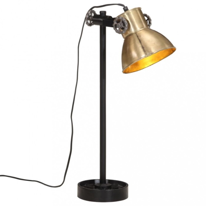 Lampă de birou 25 W, alamă antichizată, 15x15x55 cm, E27