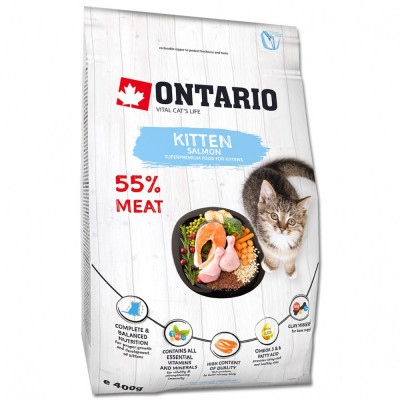 Ontario Kitten Salmon 400 g foto