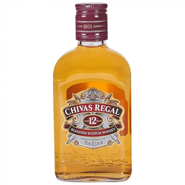 Whisky Chivas Regal, Alcool 40%, 0.2 L, 12 Ani Vechime, Blended Scotch Whisky Chivas Regal, Whisky Scotch Chivas Regal, Whisky Scotian Chivas Regal, W