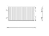 Condensator climatizare Fiat Punto, 01.2000-06.2003, motor 1.2, 44kw/59 kw benzina, full aluminiu brazat, 600 (555)x305x16 mm, fara filtru uscator, Rapid