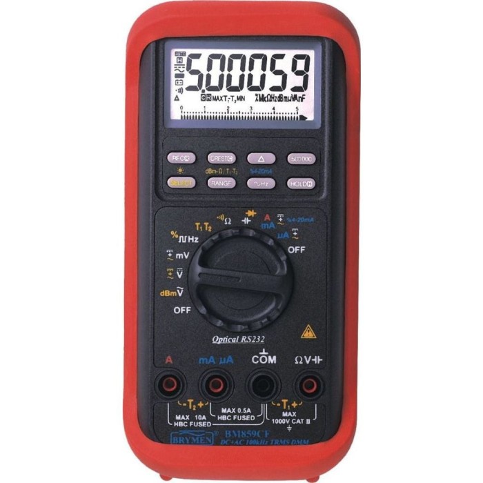 multimetru digital, BRYMEN, BM857S, 500mV-1kV, 0.5mA-10A