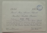 QW13 9 - 1974 - Invitatie Marea Adunare Nationala - Sesiunea jubiliara 30 ani