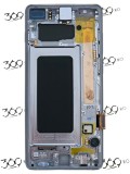 Display Samsung SM-G975 S10+ S10 Plus PRISM SILVER / WHITE ( Service Pack )