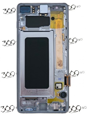 Display Samsung SM-G975 S10+ S10 Plus PRISM SILVER / WHITE ( Service Pack ) foto