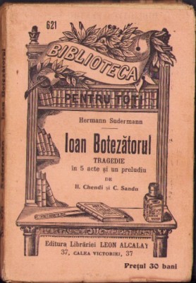 C4255N Ioan Botezătorul de Hermann Sudermann, Biblioteca pentru toți foto
