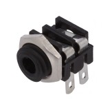 Soclu Jack 3.5mm Mamă Mono 2 Piste 90&deg; Lipire