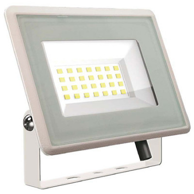 Proiector LED V-tac, 20W, 1650 lm, lumina neutra, 4000K, IP65, alb foto