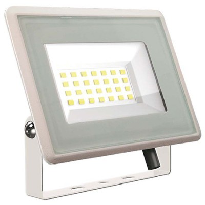 Proiector LED V-tac, 20W, 1650 lm, lumina neutra, 4000K, IP65, alb foto