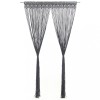 Gossi perdea macrame, antracit, 140 x 240 cm, bumbac