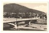 Carte Postala Piatra Neamt RPR, Podul peste Bistrita, Vedere partiala, 1953, Moldova