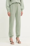 Silvian Heach pantaloni de trening BENKAID culoarea verde, uni, GPA25116PA