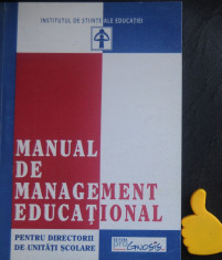 Manual de management educational pentru directorii de unitati scolare foto