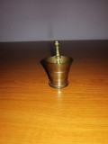 Miniatura vintage Mojar cu pistil din alama 3.5 cm inaltime