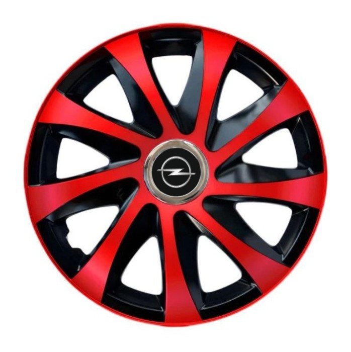 Set 4 capace roti Drift extra red R15 pentru gama Opel