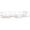 Set mobilier relaxare gradina, 8 piese, alb, lemn masiv de pin