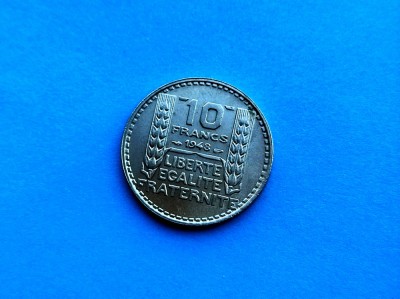 10 Francs 1948 Franta-stare buna foto