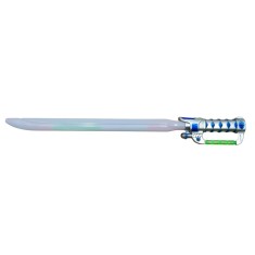 Sabie de jucarie DEPOX&reg;, Future Warrior, plastic, LED, sunete, 63.5 cm, argintiu