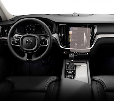 Folie Protectie Navigatie Volvo V60 2018+, Duragon, protectie Display Navigatie, silicon Transparent, Anti-zgarieturi, kit instalare foto