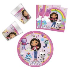 Set de petrecere din 36 de piese Gabby s Dollhouse