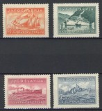 Iugoslavia 1939 - Vapoare, serie neuzata