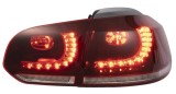 Set lampi spate, stopuri Vw Golf 6, 10.20, montare spate, stanga+dreapta, indicator dinamic; LED; rosu, transparent; Tuning; interior, exterior,