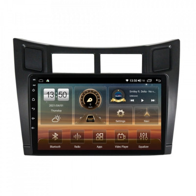 Navigatie dedicata cu Android Toyota Yaris 2006 - 2011, 8GB RAM, Radio GPS Dual foto