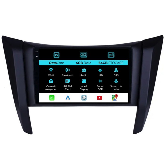 Navigatie Dedicata Nissan Navara (2015-2022), 9Inch, 4Gb Ram, 64Gb Stocare, Carplay
