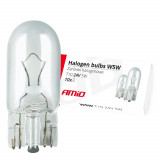 Becuri Cu Halogen W5w T10 5w W2.1x9.5d 24v 10buc Amio 01002, General