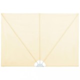 Cumpara ieftin Copertina laterala pliabila de terasa, crem, 300x200 cm