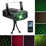 Proiector laser holografic, stele in joc de lumini, cu telecomanda si senzor sunet, Lepson