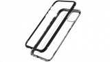 Husa Apple iPhone 11 Negru, Perfect Fit cu spate de sticla securizata premium